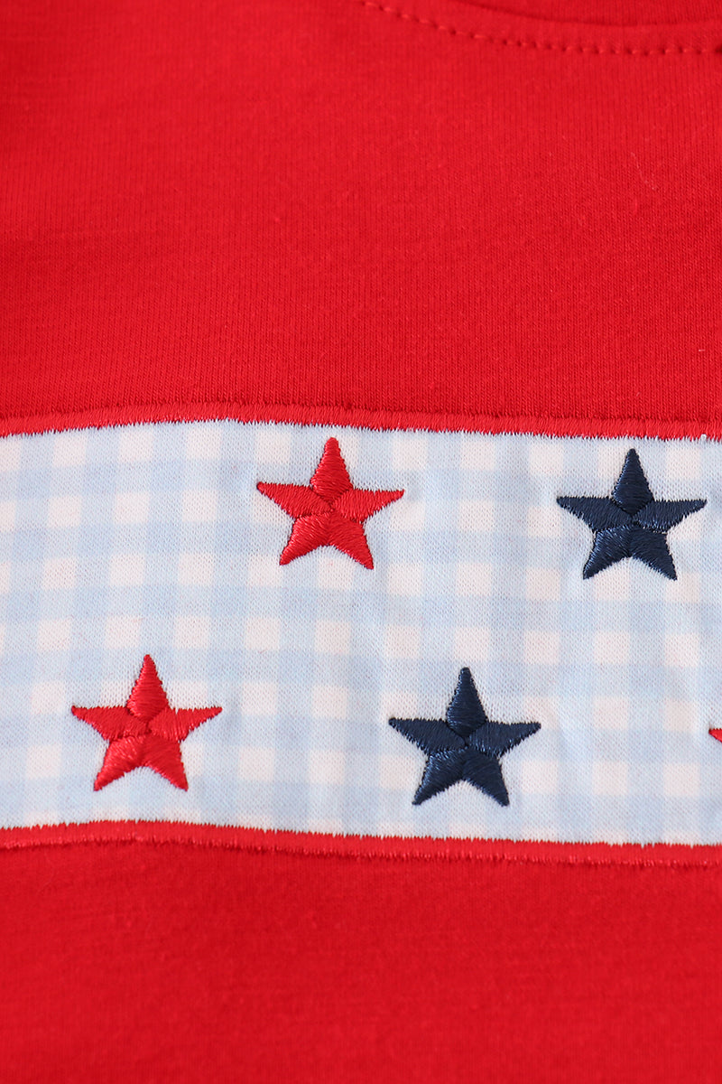 Red star embroidery set