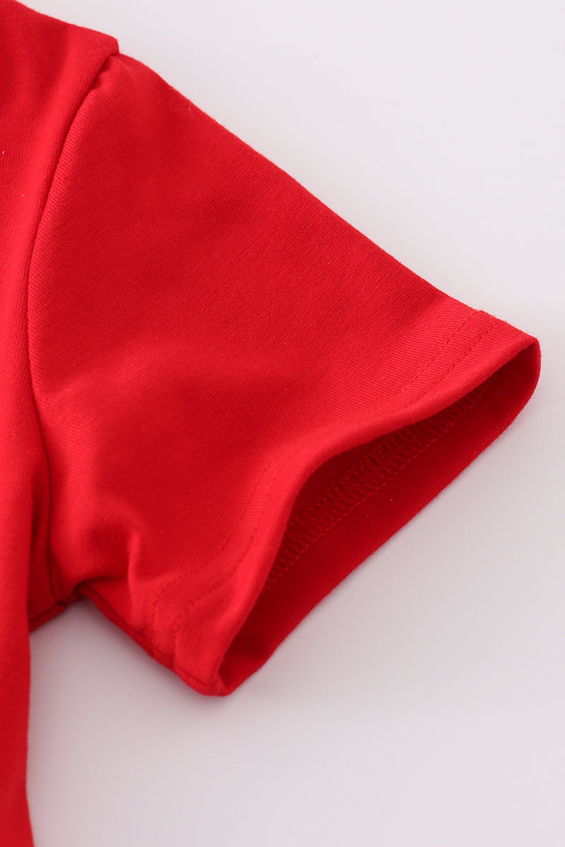 Red star embroidery set