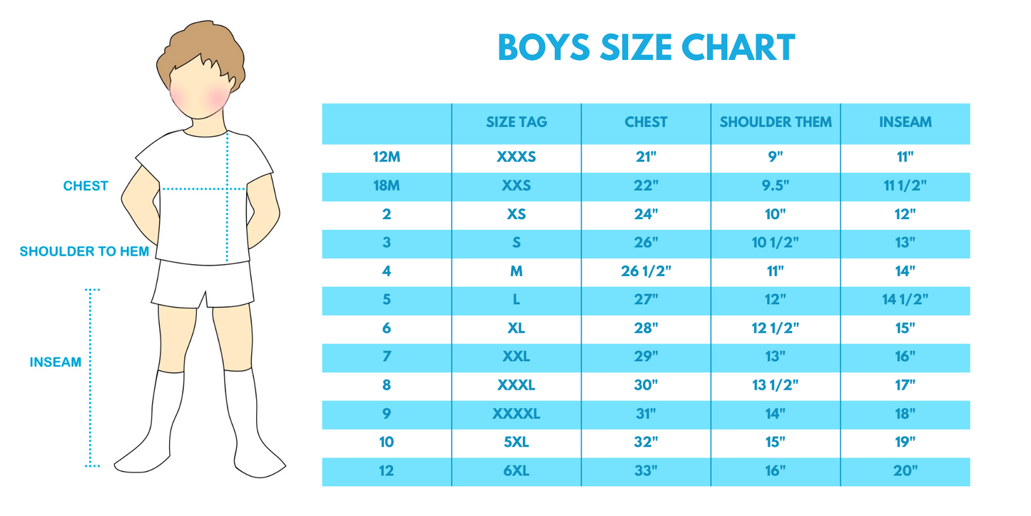 Blue character applique stripe top