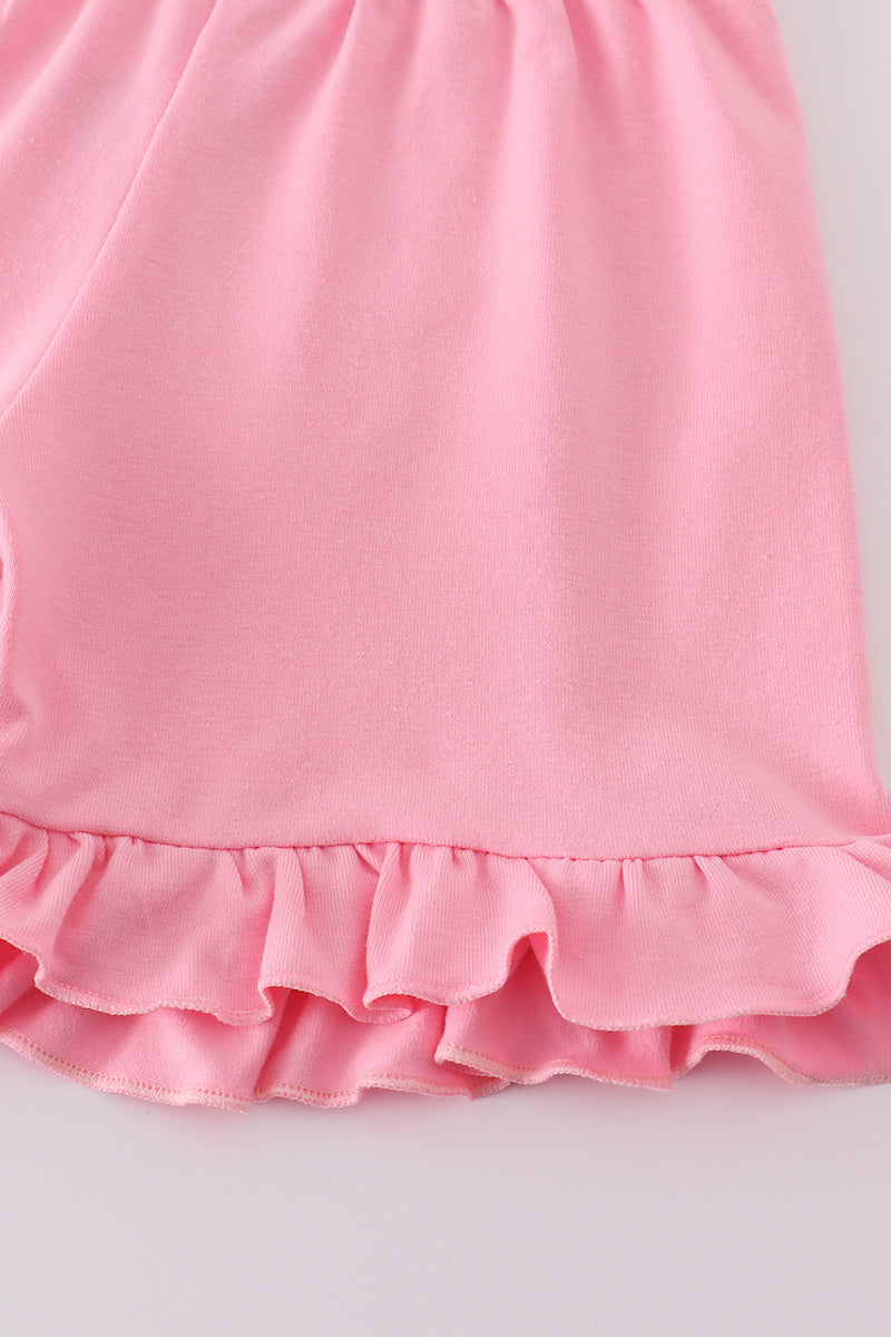 Pink golf print set