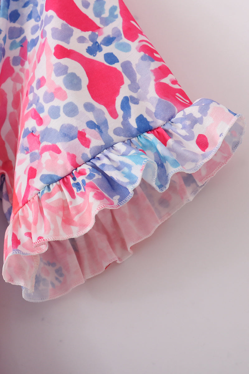 Pink Paradise Reef print mom&me dress
