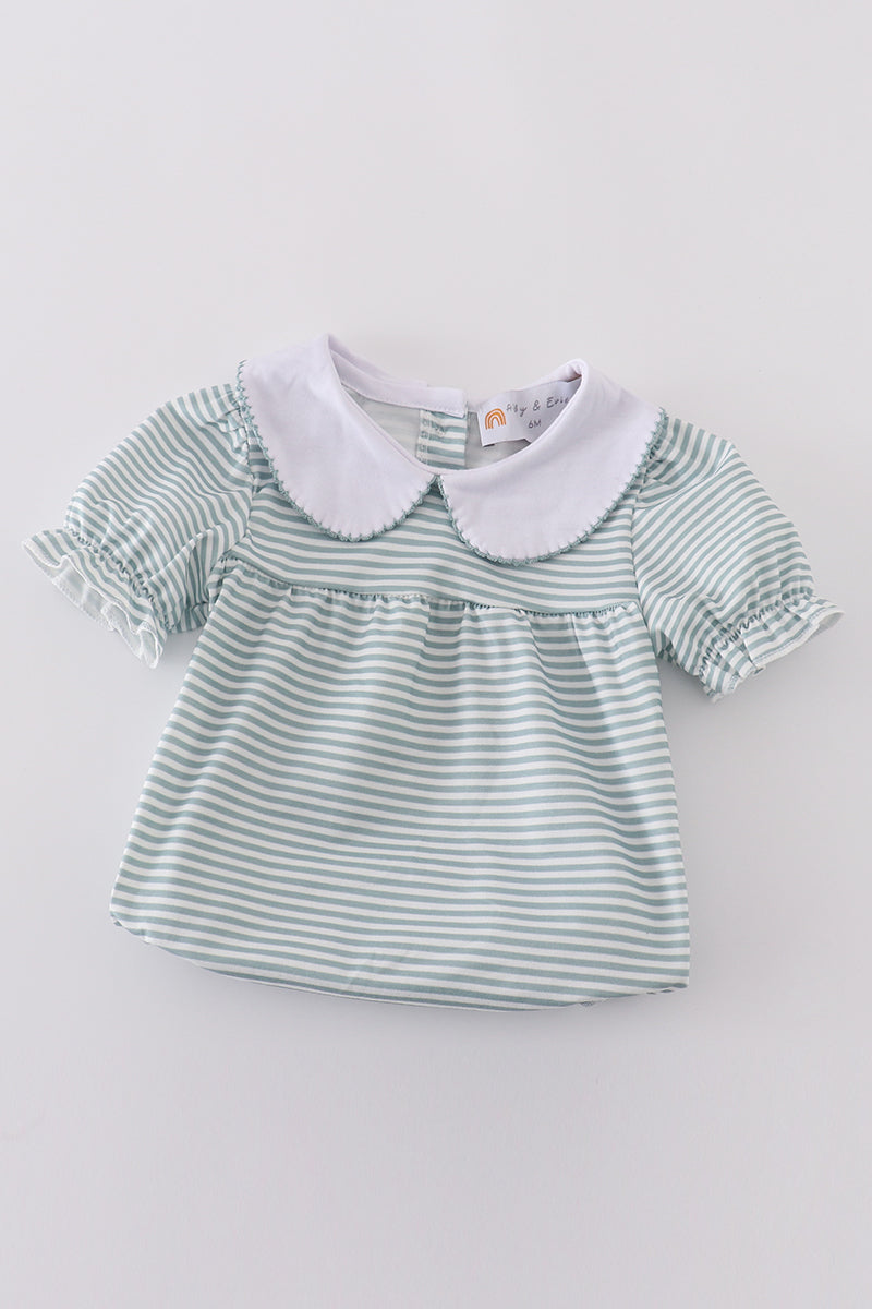 Sage stripe girl bubble