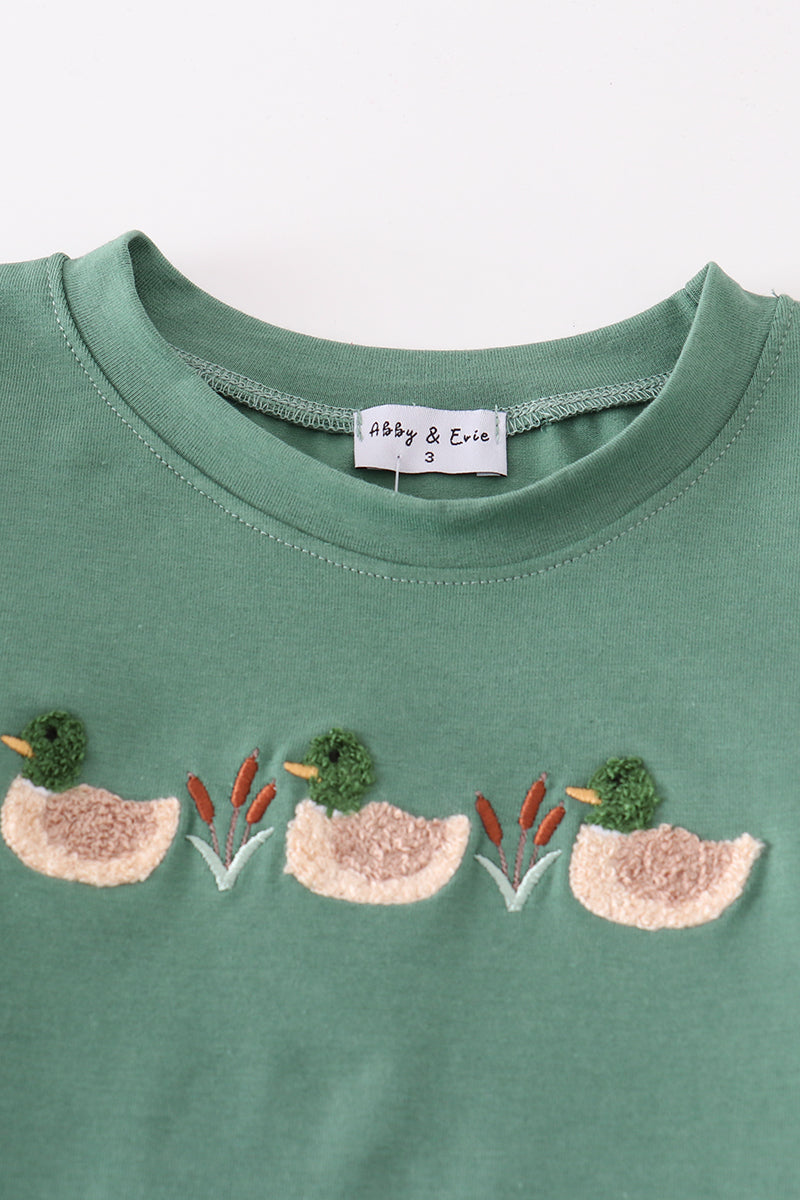 Forest duck french knot boy set