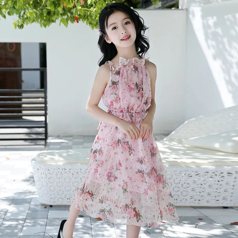 Bohemian Summer Girls Flower Dress