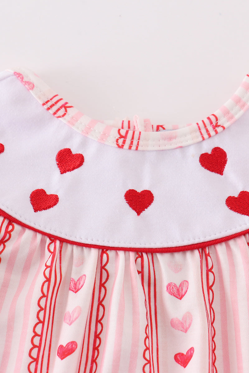 Valentine's day heart embroidery girl bubble