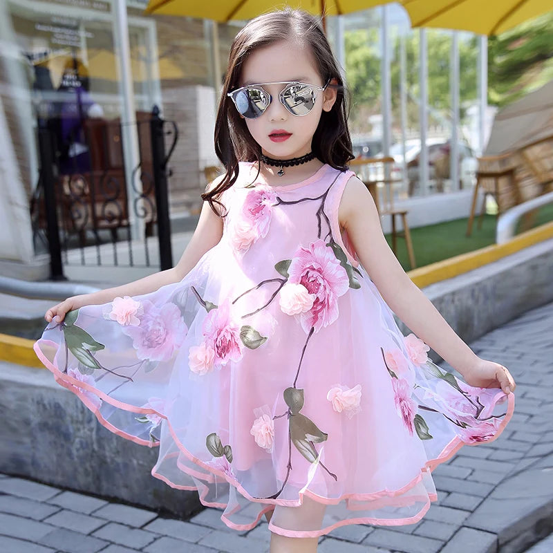 Bohemian Summer Girls Flower Dress