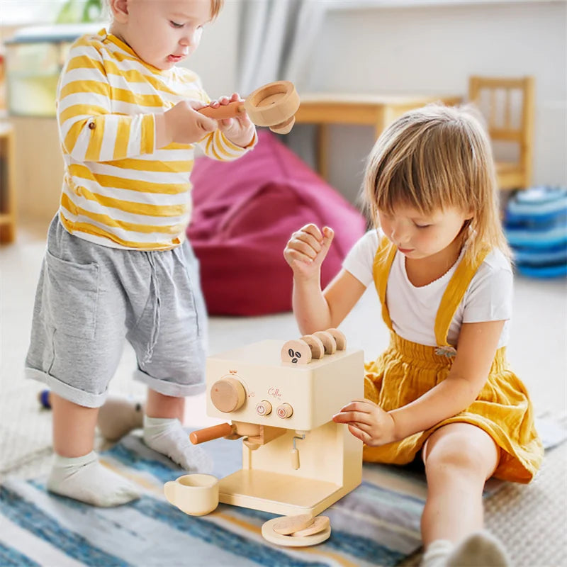 Wooden Montessori Coffee Machine