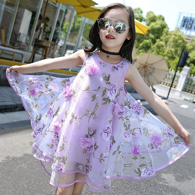 Bohemian Summer Girls Flower Dress