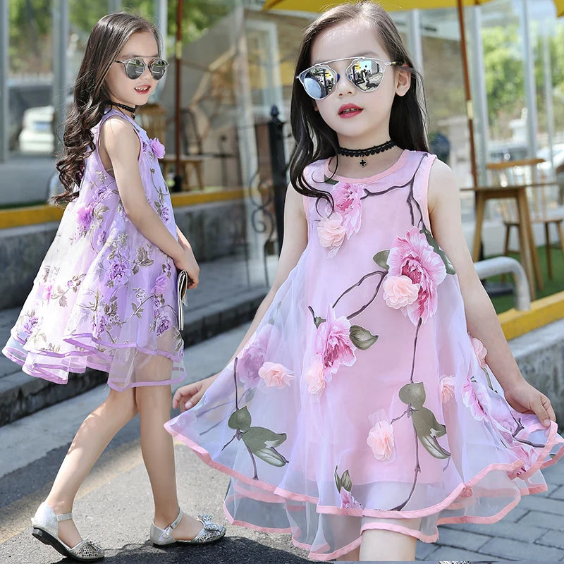 Bohemian Summer Girls Flower Dress