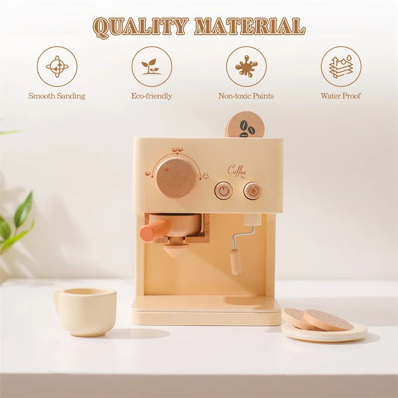 Wooden Montessori Coffee Machine