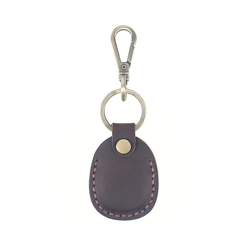 Leather Airtag Keychain