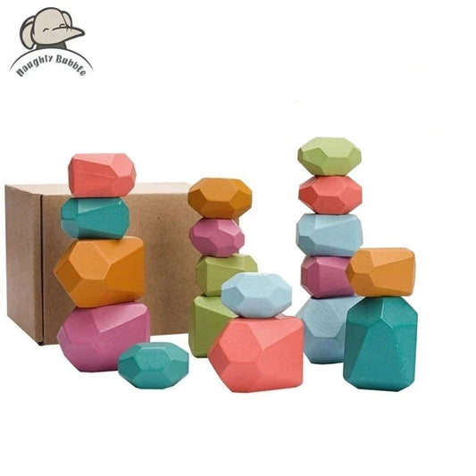 Wooden Stacking Stones